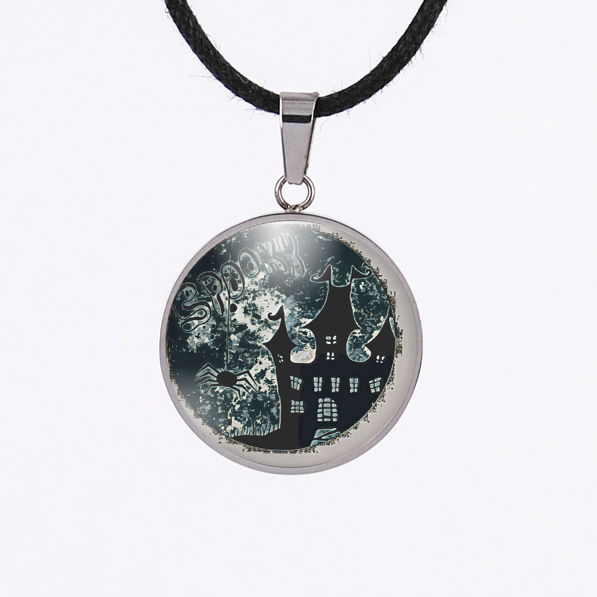 Spooky spider Halloween necklace