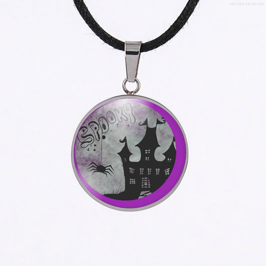 Spooky spider Halloween necklace