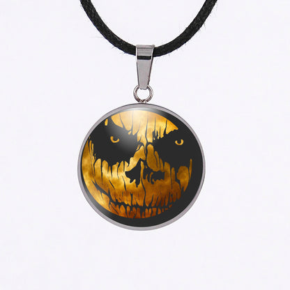 Halloween Jack o lantern necklace 4