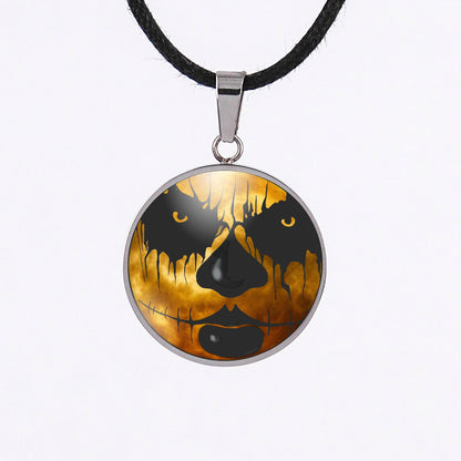 Halloween Jack o lantern necklace 3