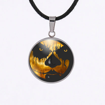 Halloween Jack o lantern necklace 3